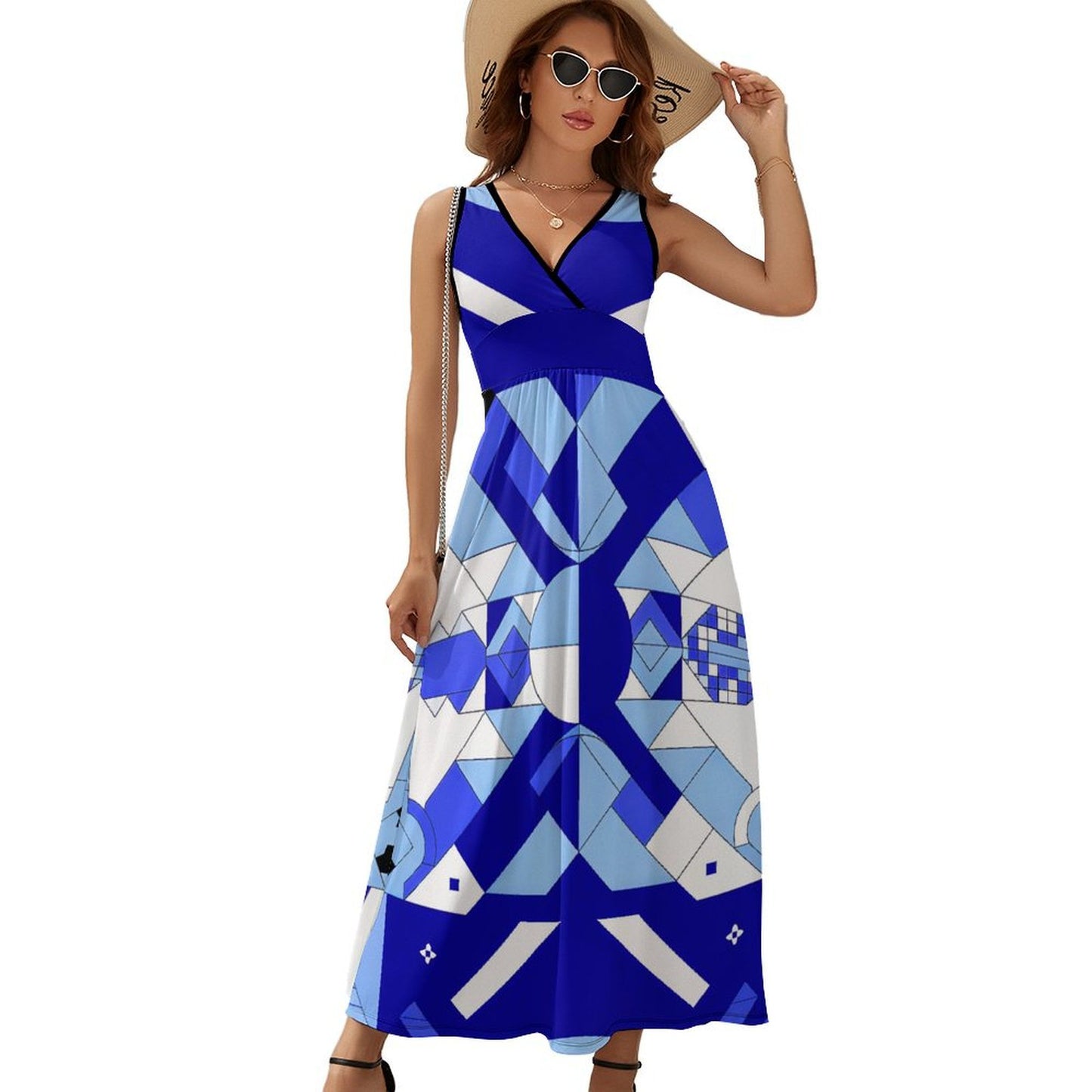 Echoes Long Sleeveless Dress