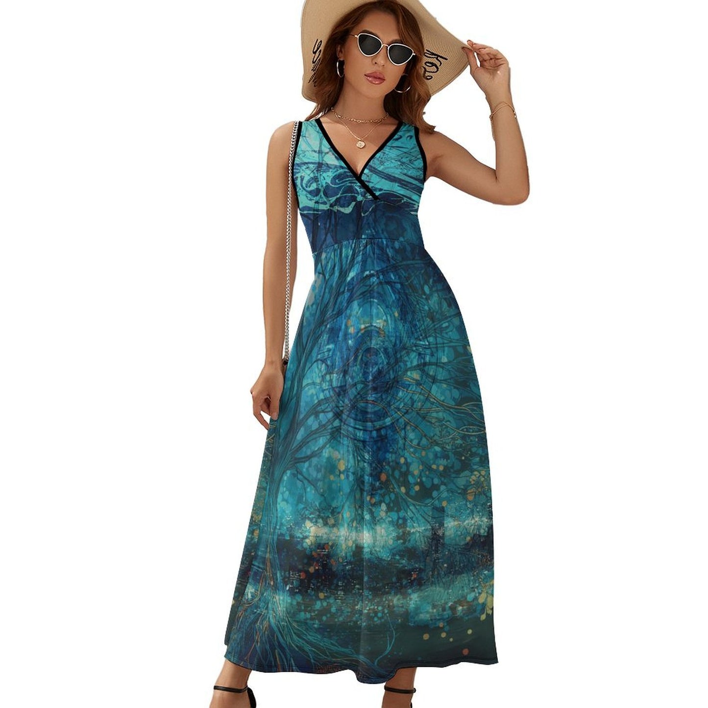 Citree Lights Long Sleeveless Dress