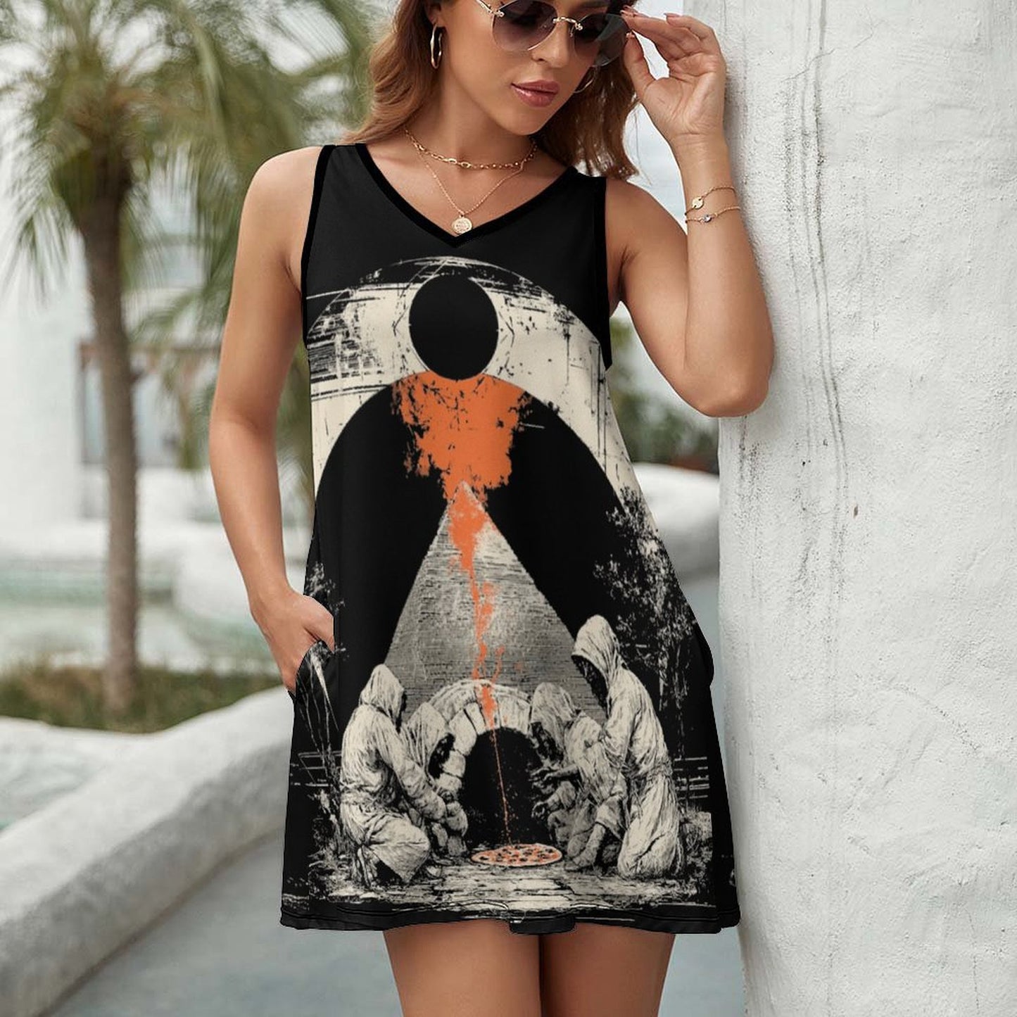 Pizza Cultists Pocket Sundress