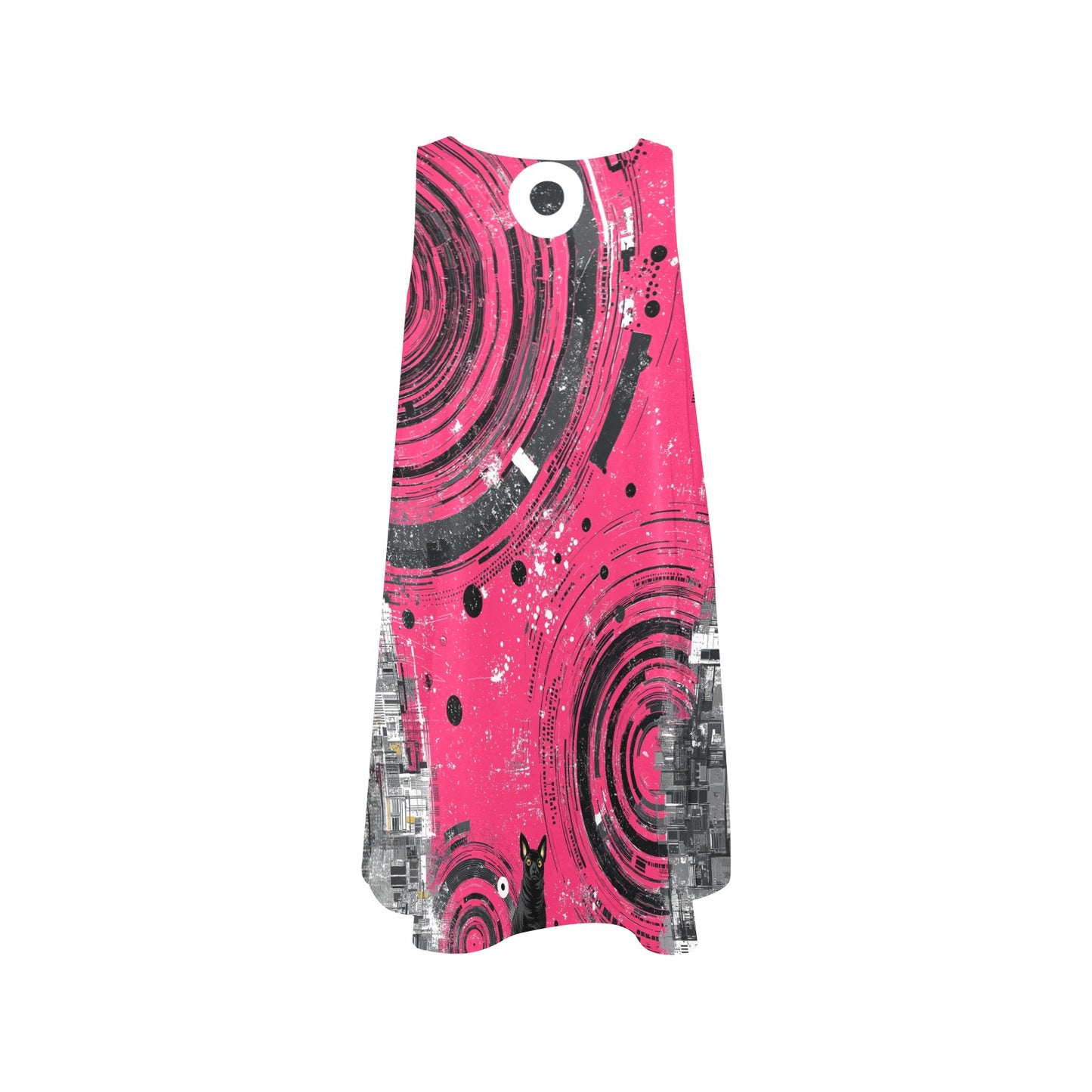 Pink Chaos A-Line Pocket Dress