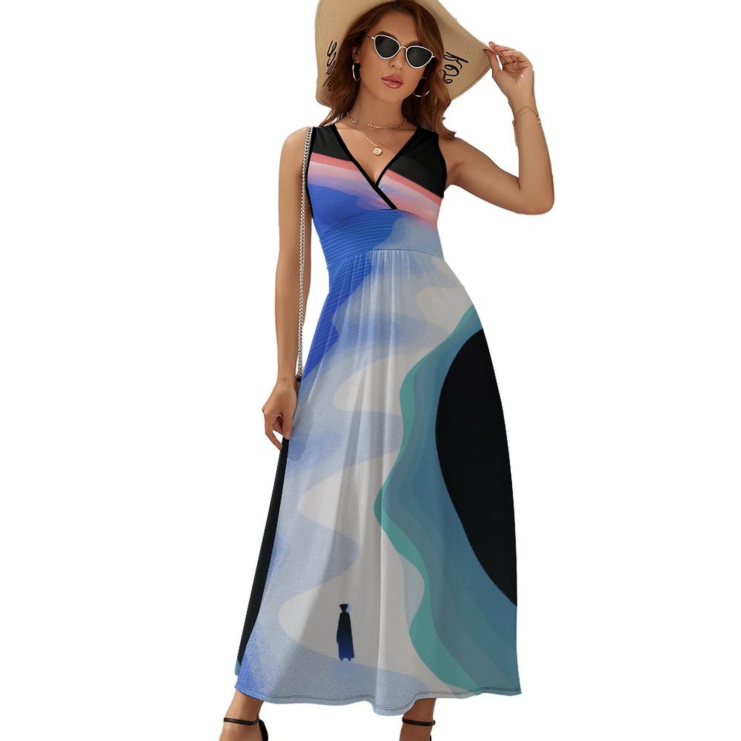 Lost Long Sleeveless Dress