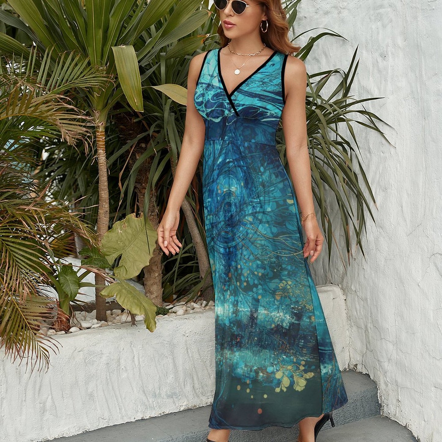 Citree Lights Long Sleeveless Dress