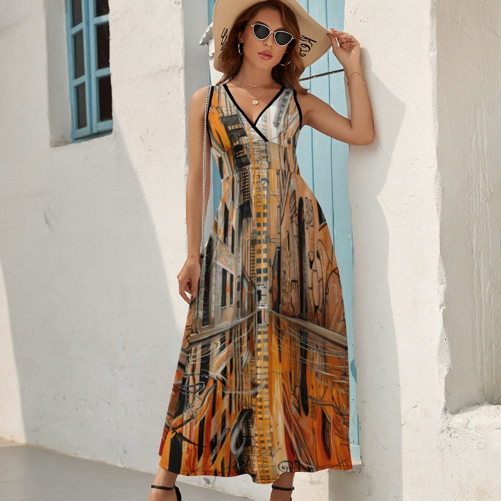 Reflections Long Sleeveless Dress