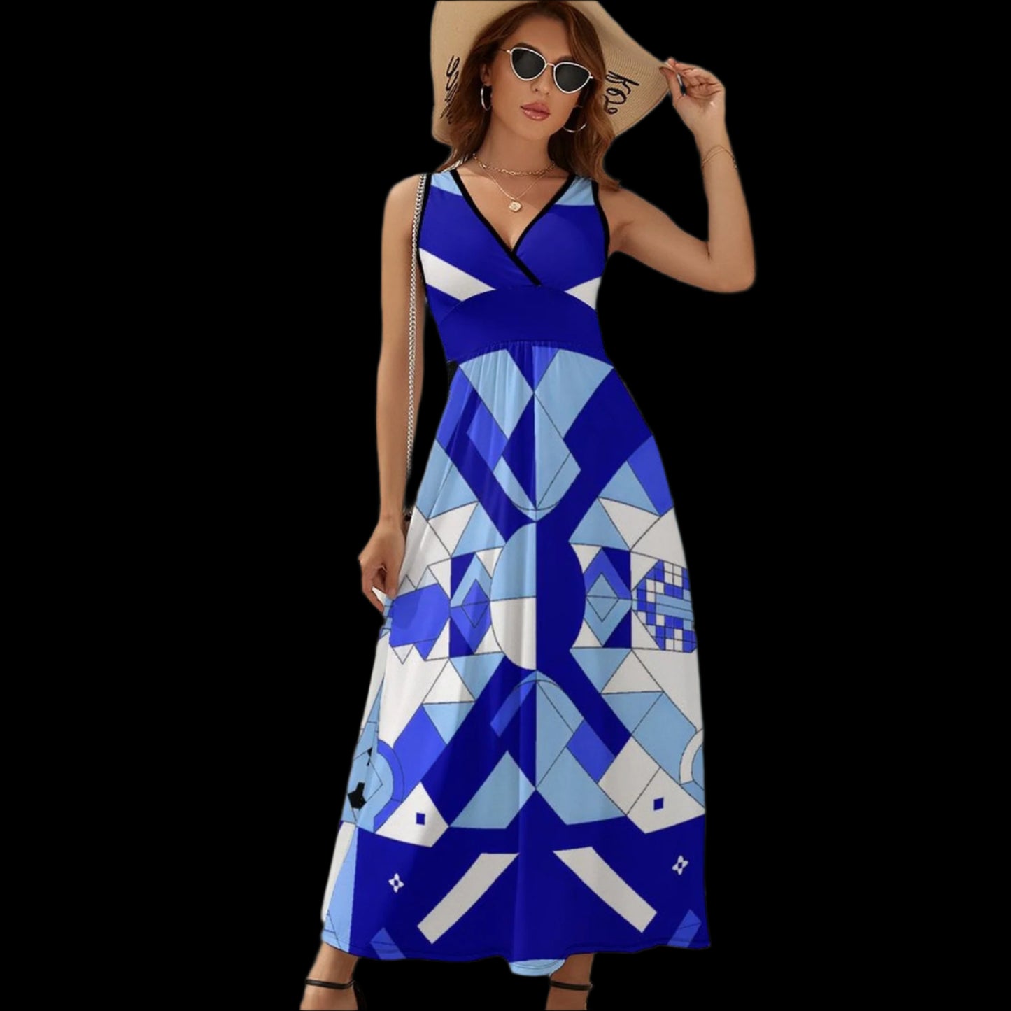 Echoes Long Sleeveless Dress