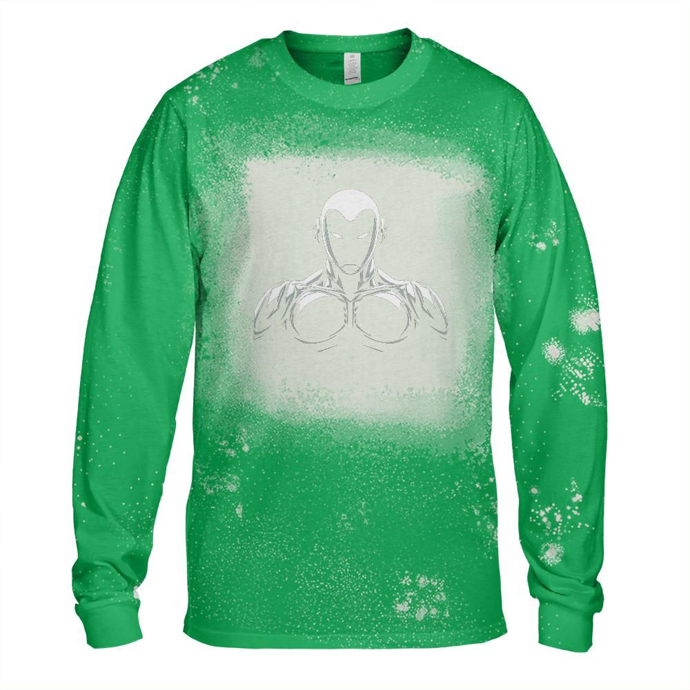 Robot Future Bleached Long Sleeve T-Shirt