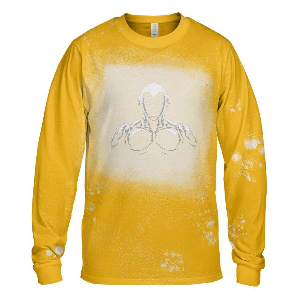 Robot Future Bleached Long Sleeve T-Shirt