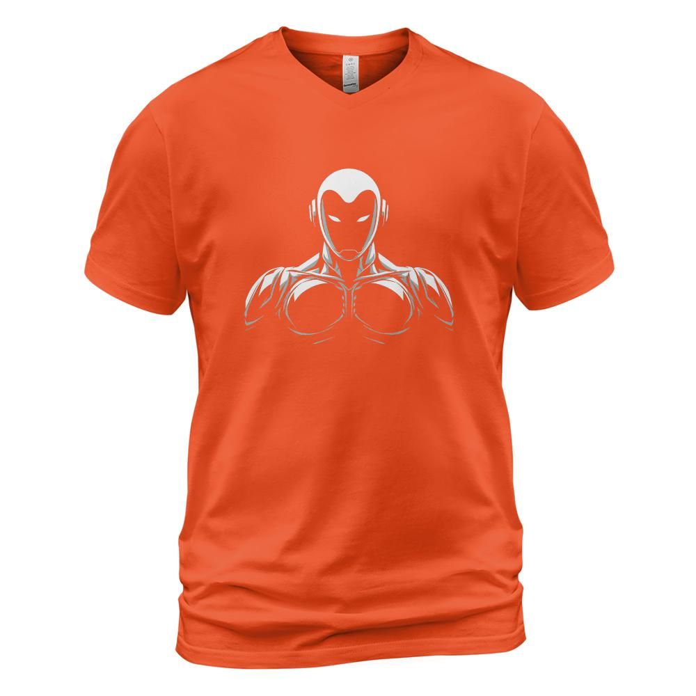 Robot Future Cotton V-neck T-shirt