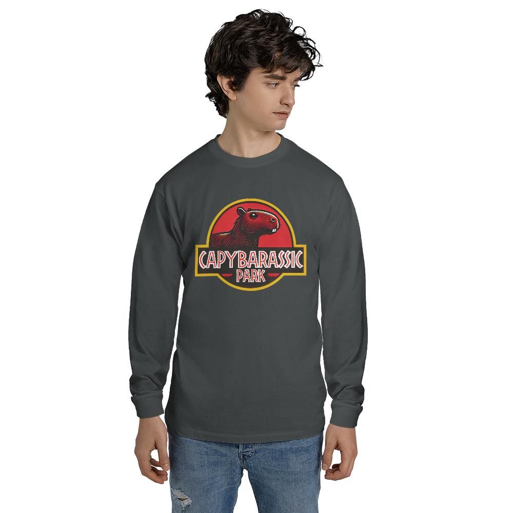 Capybarassic Park Long Sleeve T-shirt
