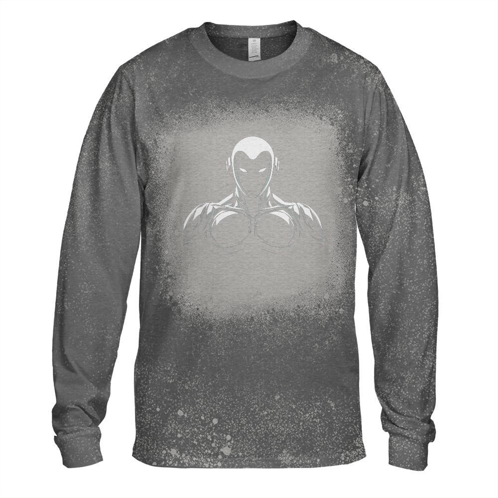 Robot Future Bleached Long Sleeve T-Shirt