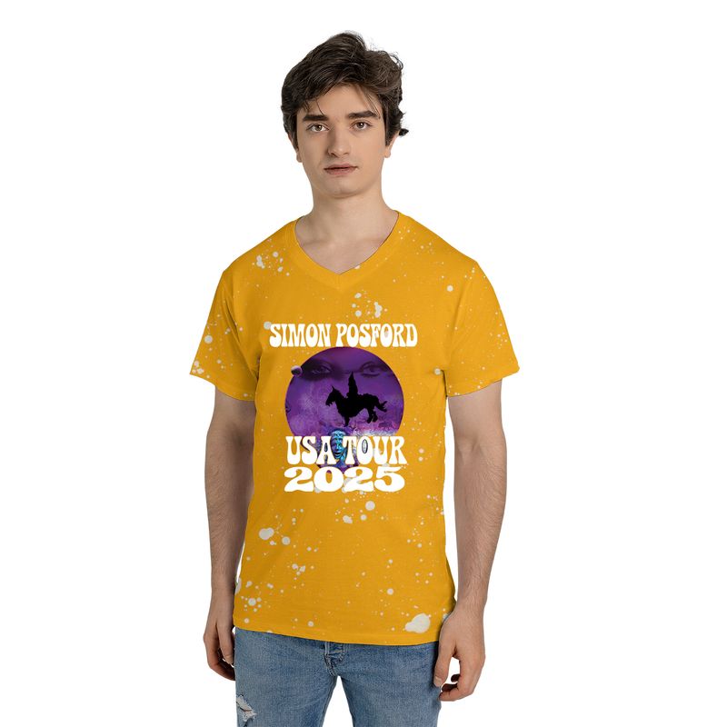 Bleach Splatter Unisex V-neck T-shirt