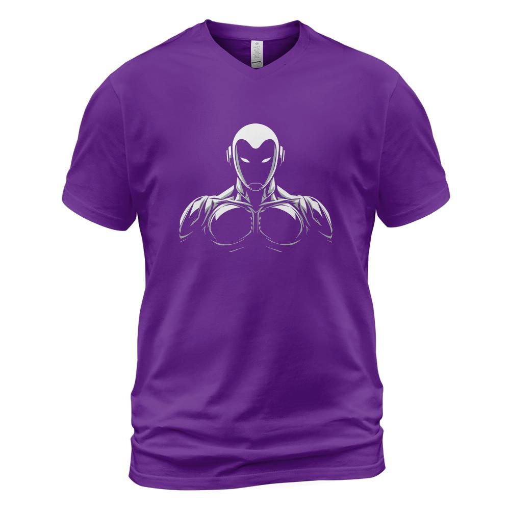 Robot Future Cotton V-neck T-shirt