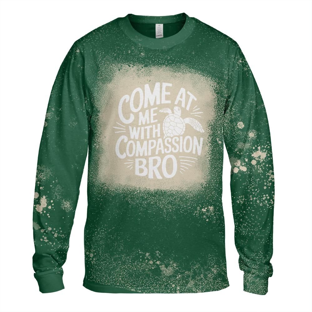 Compassion Bleached Long Sleeve T-Shirt