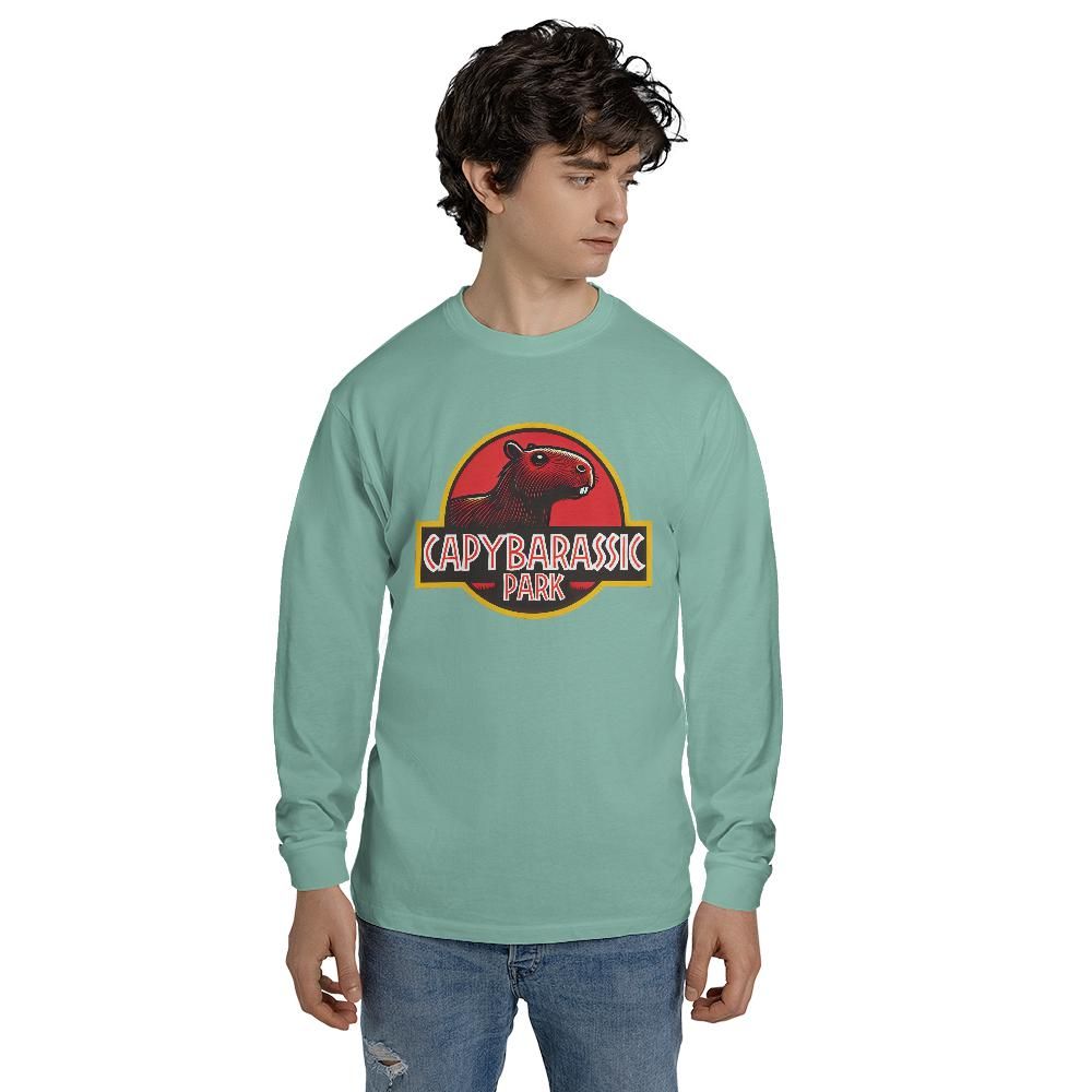 Capybarassic Park Long Sleeve T-shirt