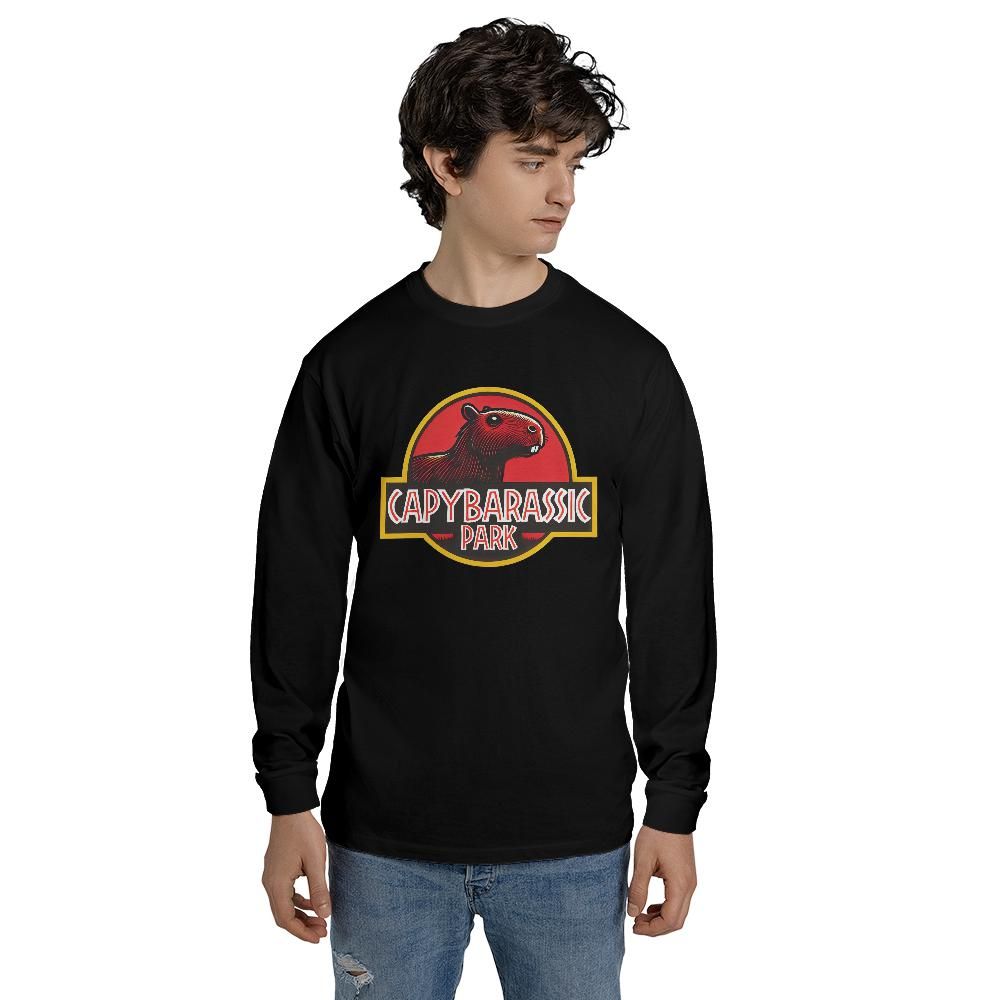 Capybarassic Park Long Sleeve T-shirt