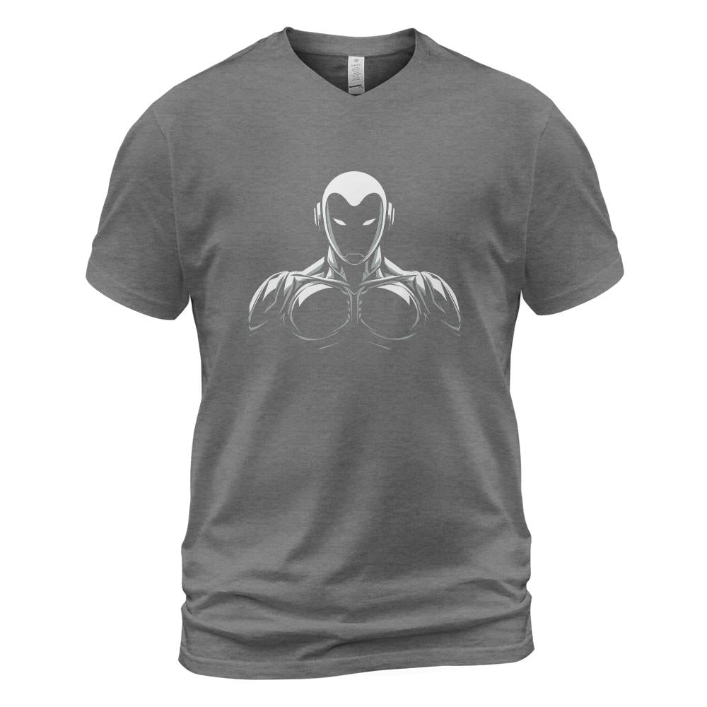 Robot Future Cotton V-neck T-shirt