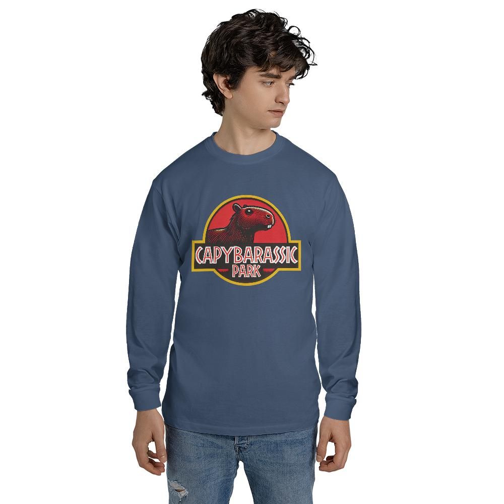 Capybarassic Park Long Sleeve T-shirt
