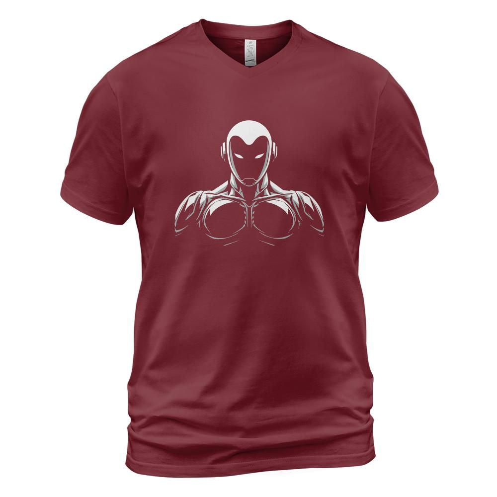 Robot Future Cotton V-neck T-shirt