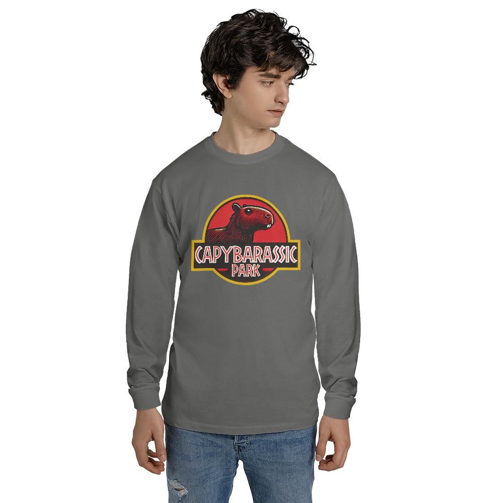Capybarassic Park Long Sleeve T-shirt