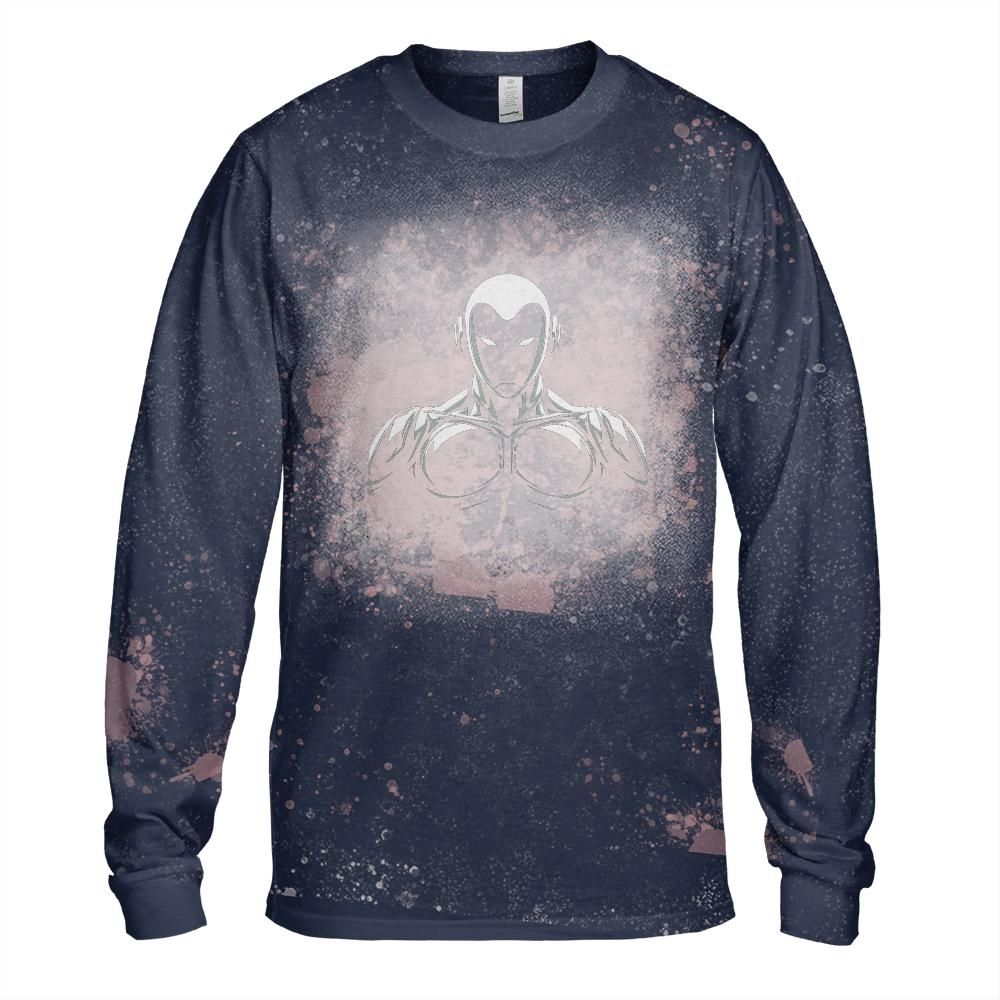 Robot Future Bleached Long Sleeve T-Shirt