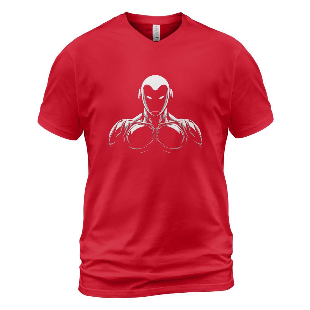 Robot Future Cotton V-neck T-shirt