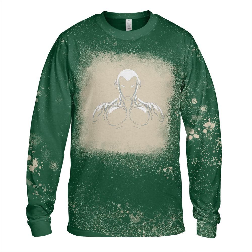 Robot Future Bleached Long Sleeve T-Shirt