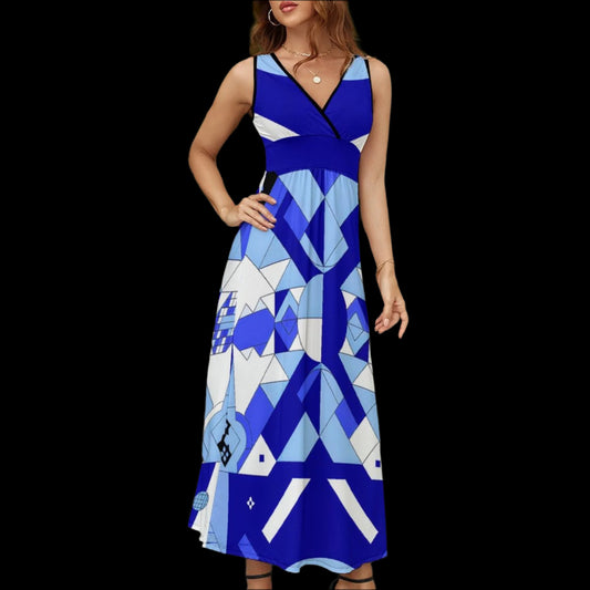 Echoes Long Sleeveless Dress