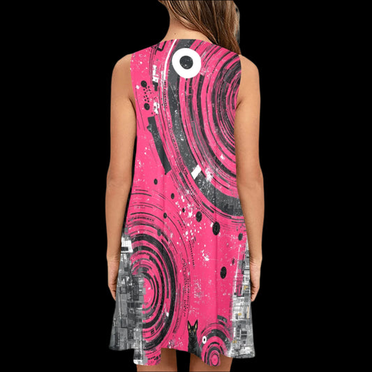 Pink Chaos A-Line Pocket Dress