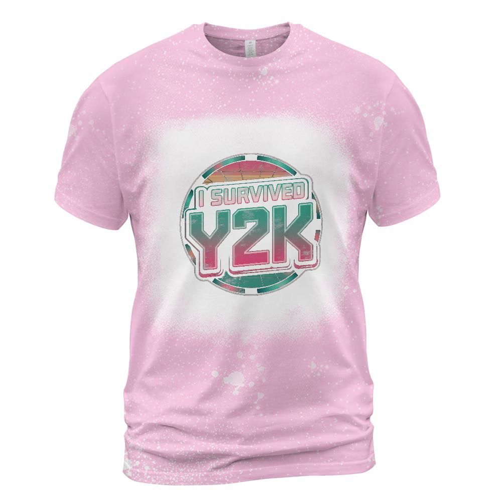 I Survived Y2K Bleached T-Shirt