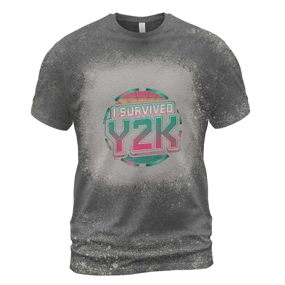 I Survived Y2K Bleached T-Shirt