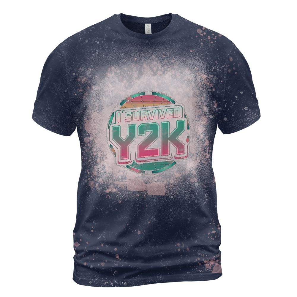 I Survived Y2K Bleached T-Shirt