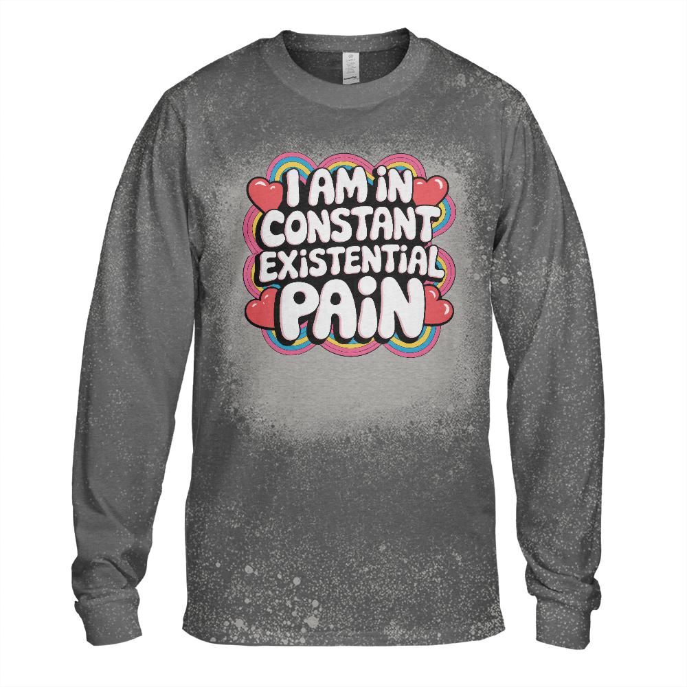 Existential Pain Bleached Long Sleeve T-Shirt