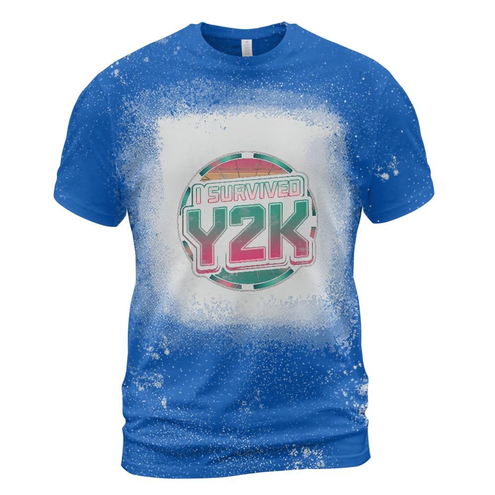 I Survived Y2K Bleached T-Shirt