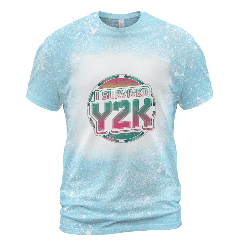 I Survived Y2K Bleached T-Shirt