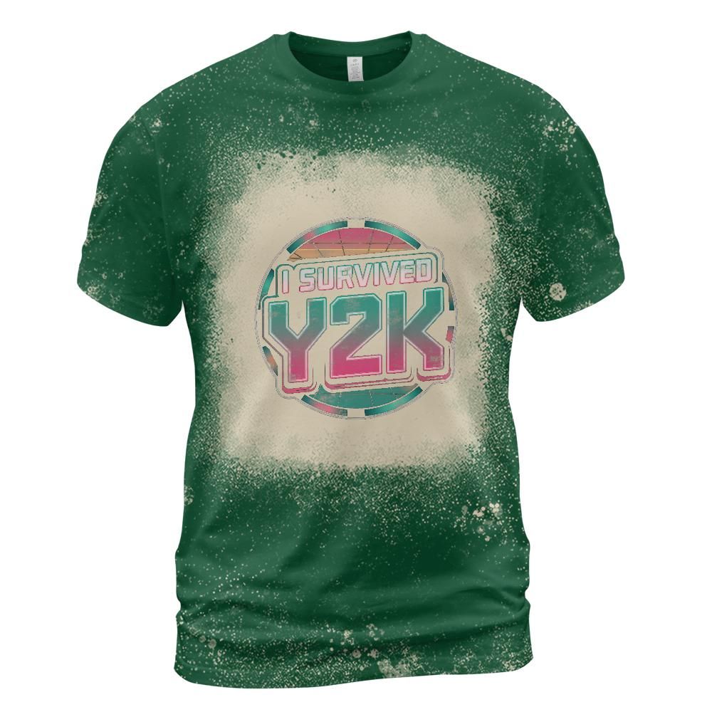 I Survived Y2K Bleached T-Shirt