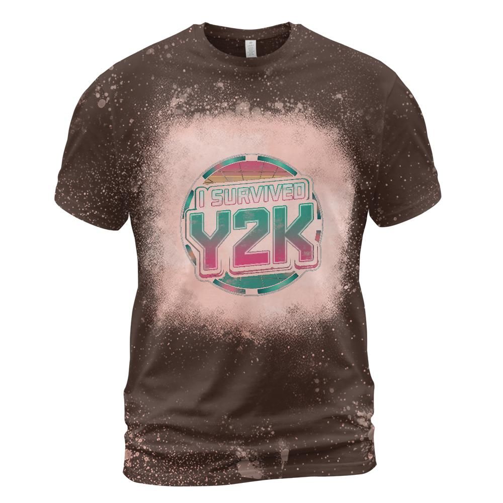 I Survived Y2K Bleached T-Shirt