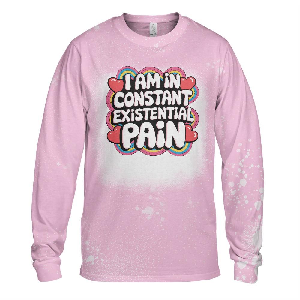 Existential Pain Bleached Long Sleeve T-Shirt
