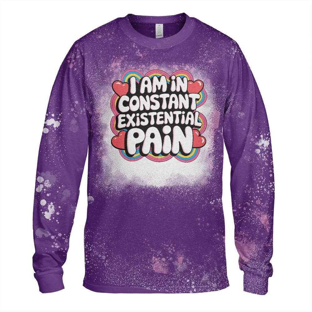 Existential Pain Bleached Long Sleeve T-Shirt