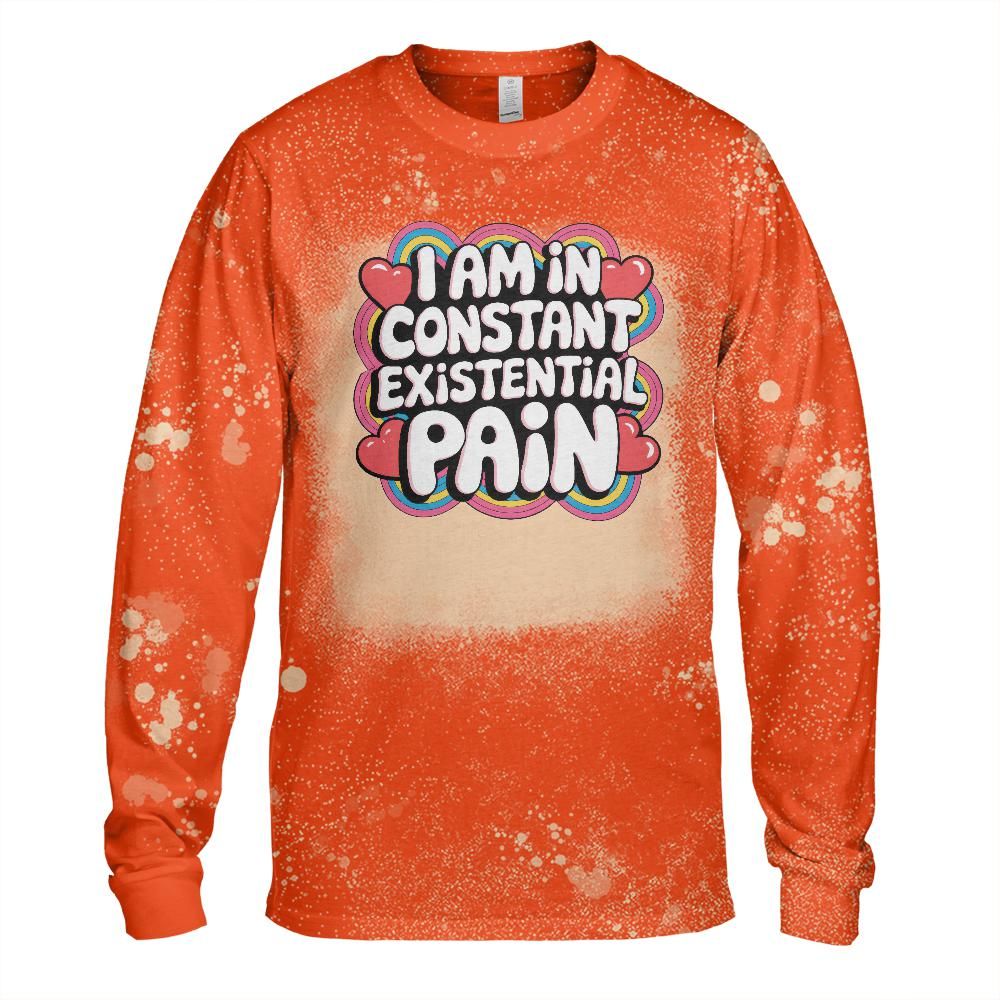 Existential Pain Bleached Long Sleeve T-Shirt