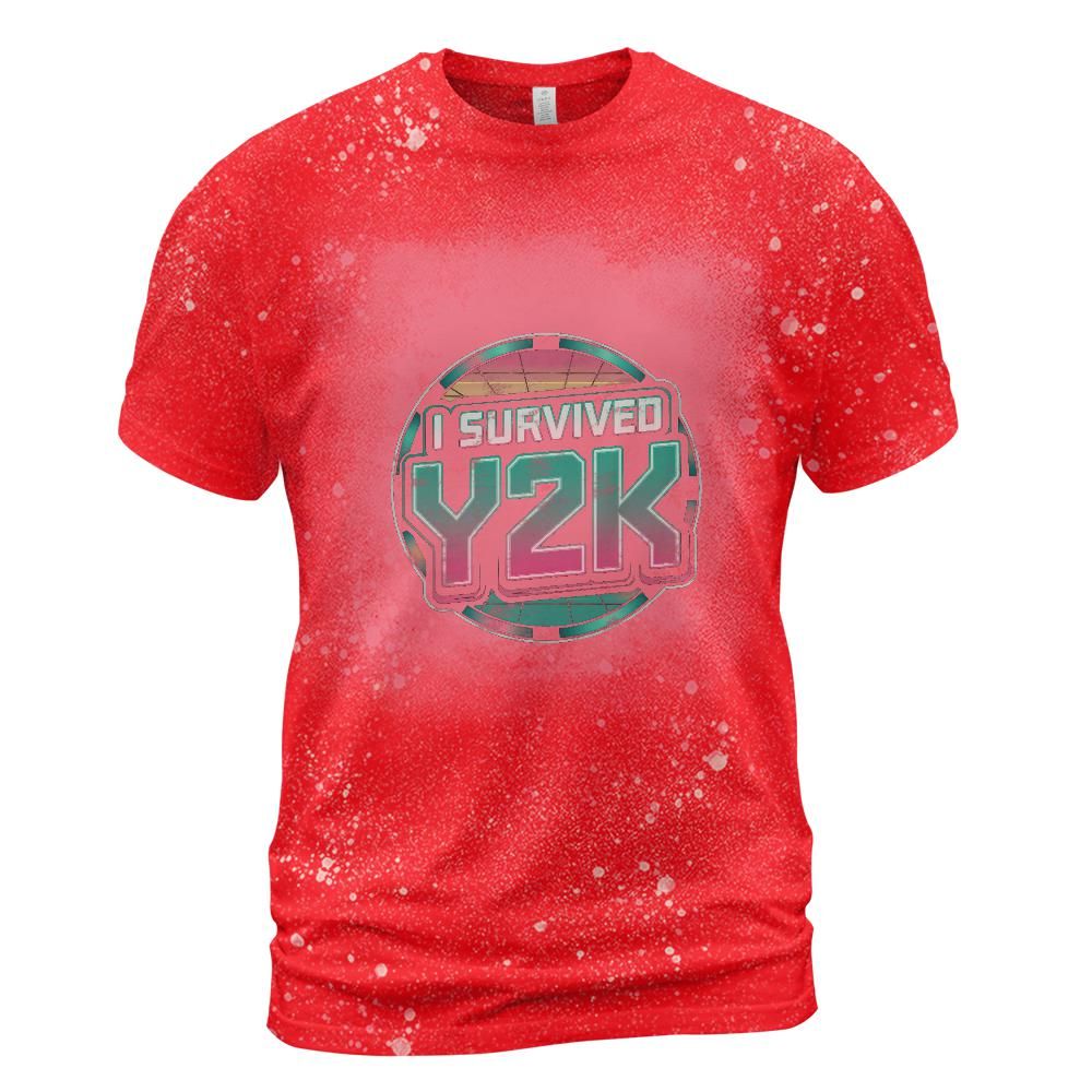 I Survived Y2K Bleached T-Shirt