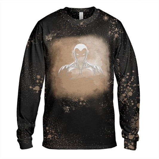 Robot Future Bleached Long Sleeve T-Shirt