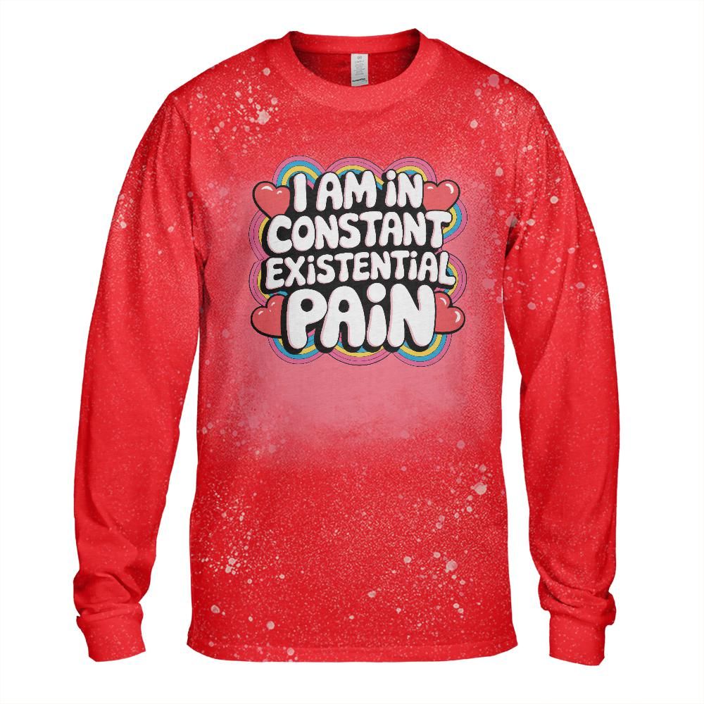 Existential Pain Bleached Long Sleeve T-Shirt