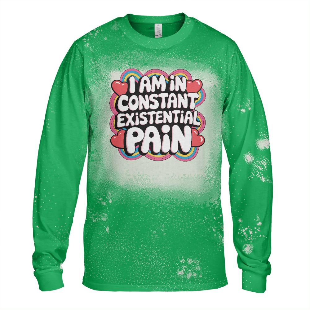 Existential Pain Bleached Long Sleeve T-Shirt