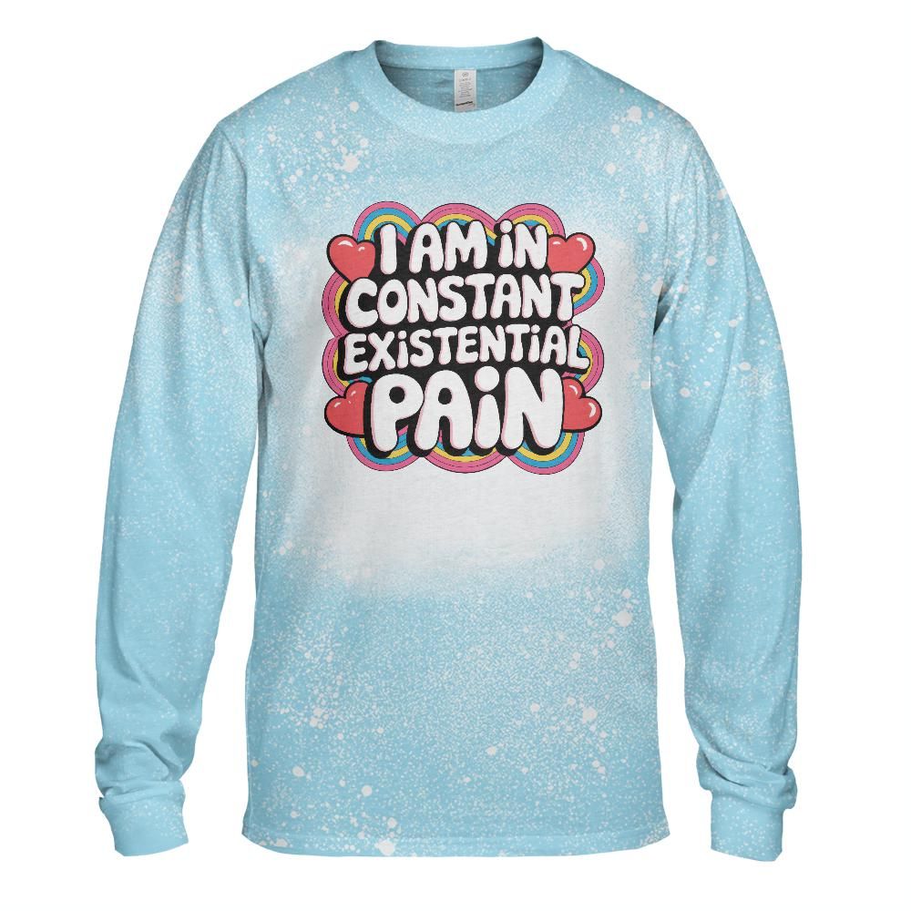 Existential Pain Bleached Long Sleeve T-Shirt