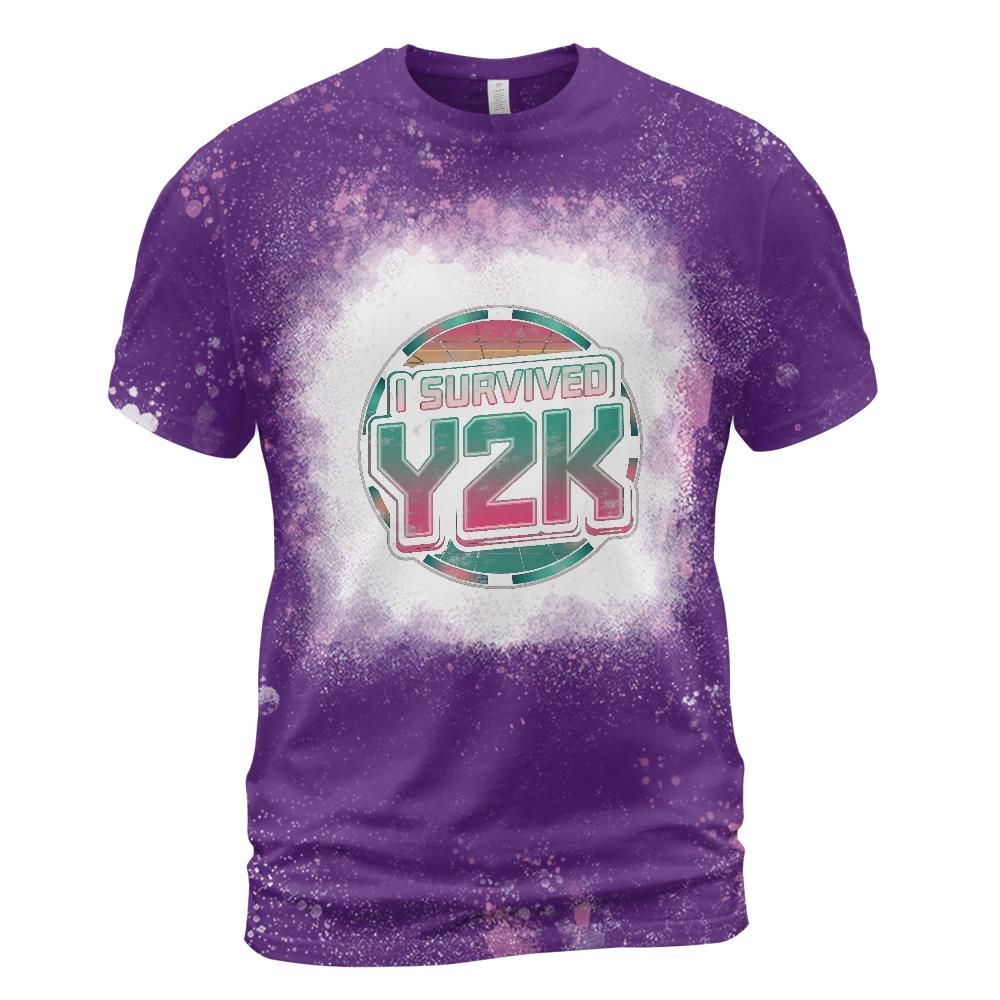 I Survived Y2K Bleached T-Shirt