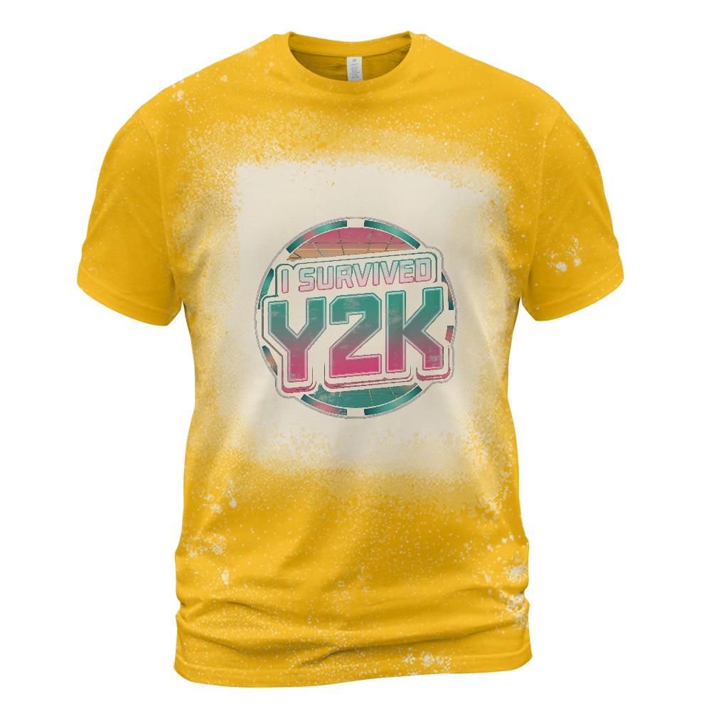 I Survived Y2K Bleached T-Shirt