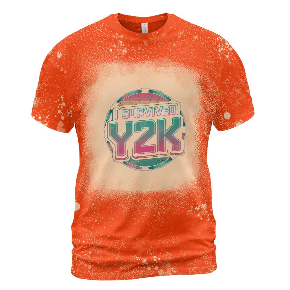 I Survived Y2K Bleached T-Shirt