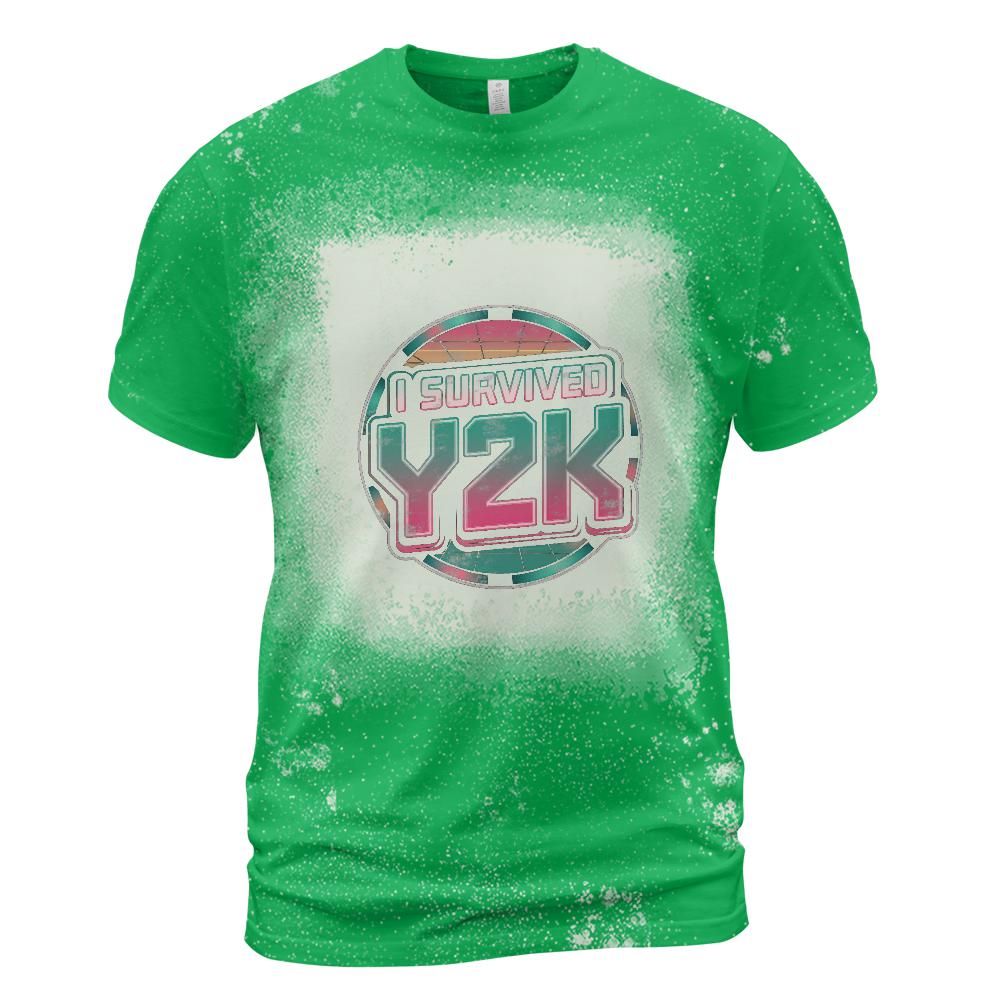I Survived Y2K Bleached T-Shirt